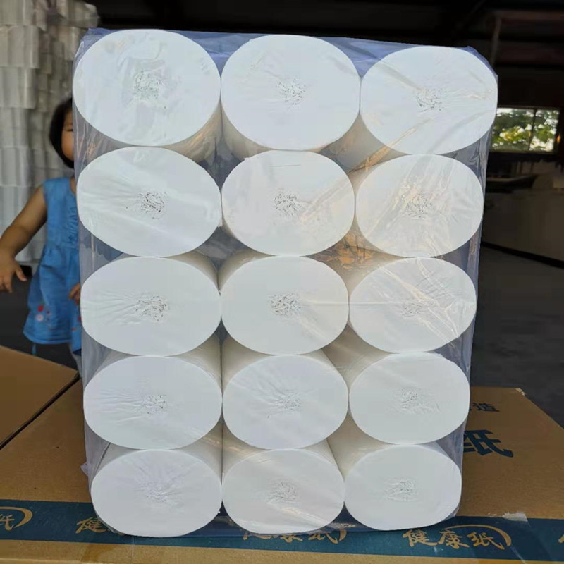 Bulk toilet paper wholesale household toilet paper Hotel roll paper coreless roll paper baby toilet paper white bag affordable