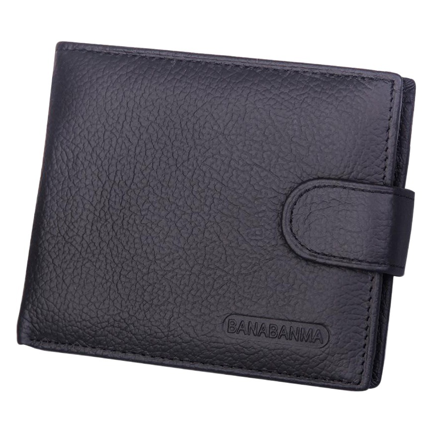banabanma men's wallet cowhide short retro zipper buckle wallet new wallet tide factory wholesale