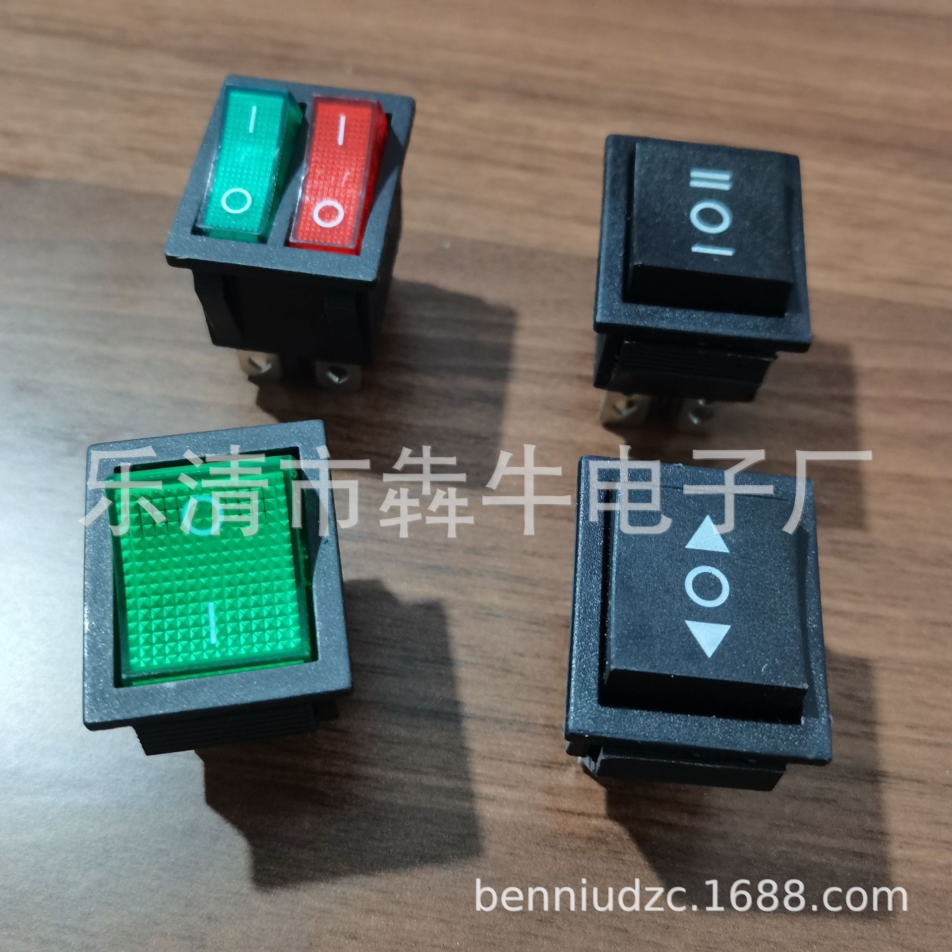 工厂直销船型开关 KCD4 黑色6脚3档 1011 电源翘板开关