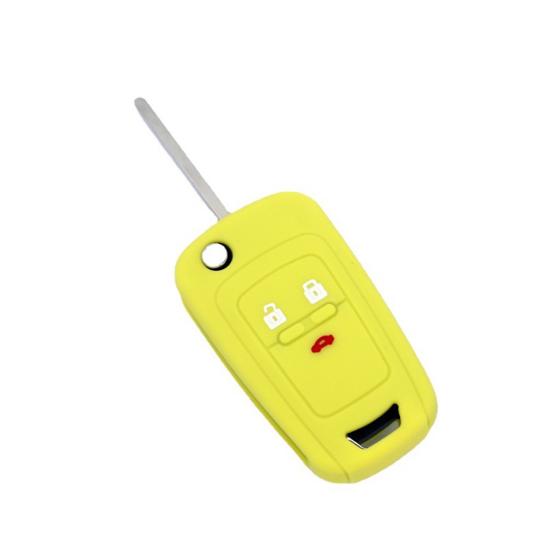 Funda plegable de silicona 3 teclas para Chevrolet Cruze Aveo control remoto