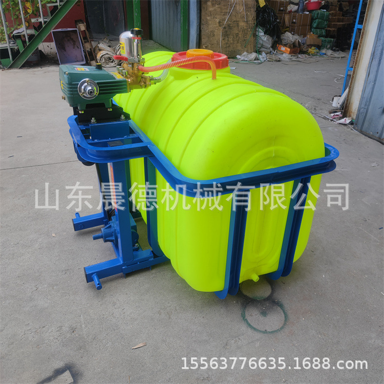 自走式玉米轴传动后置果树打药机 大容积宽幅展臂喷药桶
