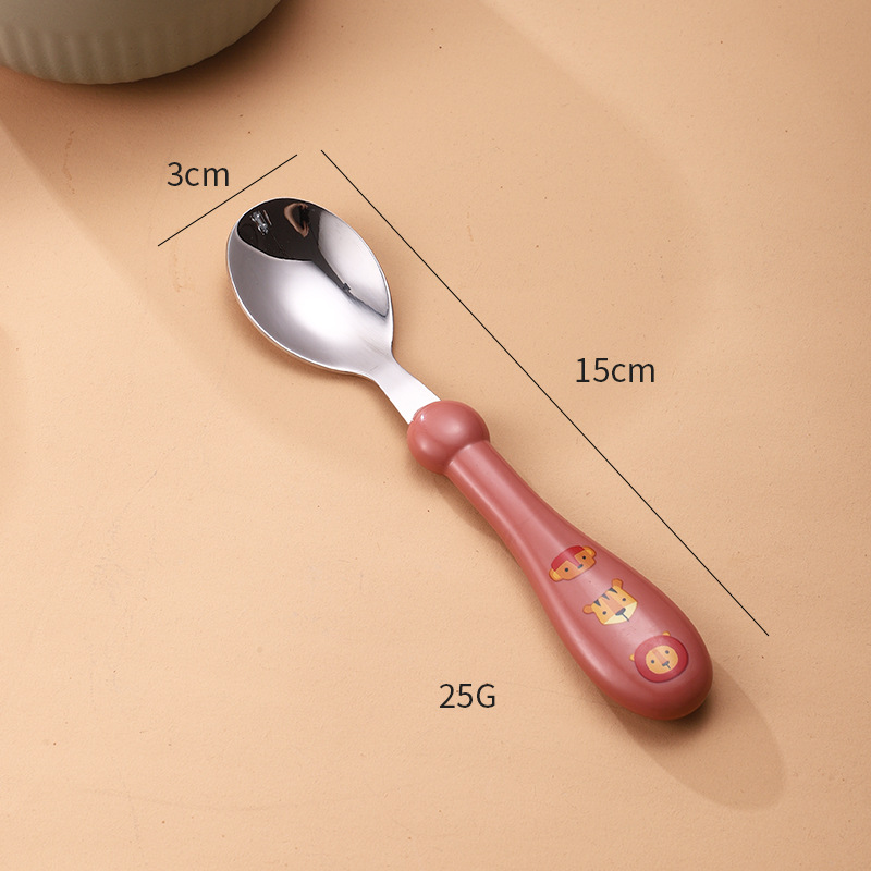 round handle spoon red