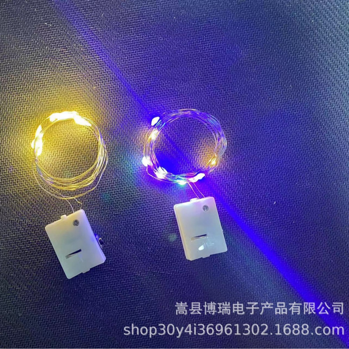 跨境螺丝款LED纽扣电池小白盒彩灯花束装饰鲜花串灯圣诞氛围彩灯