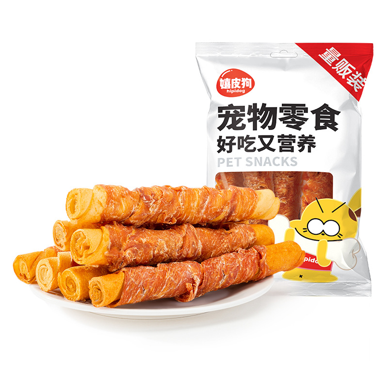 Perro palillos de molienda bocadillos mascotas Teddy perros pequeños y medianos pollo pato seco resistente a la mordida limpieza de dientes hueso entrenamiento recompensas