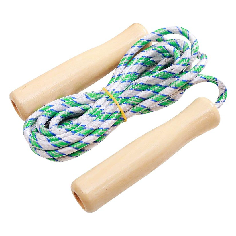Для внешней торговли деревянная ручка детская скакалка деревянная ручка взрослые детские соревнования Скакалка Спорт Фитнес Скакалка плетеная веревка