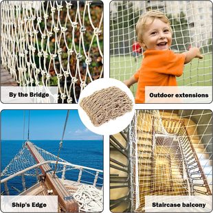 Cross-Border Plant Support Net Garden Jute Net Trellis Children's Safety Net Stair Protection Net Outdoor Climbing Net Rope