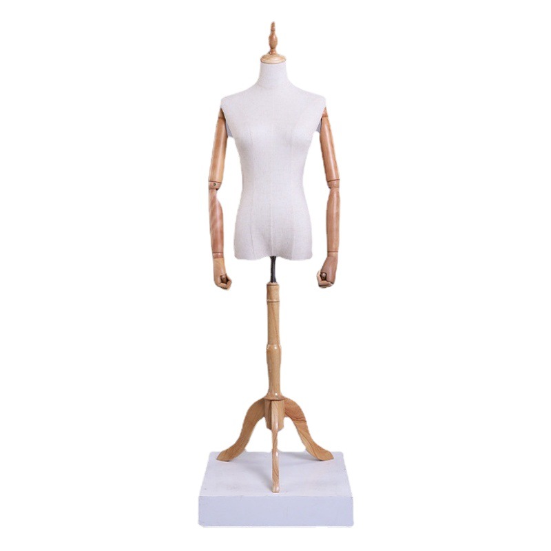 Maniquí Femenino de Cuerpo Completo con Base de Madera para Escaparate y Vestidos de Novia image 1