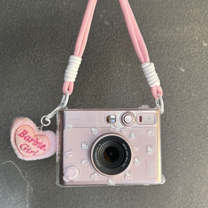 Suitable for Fuji Minievo Instant Camera Evo Protective Accessories, Crystal Cute Protective Case, Transparent