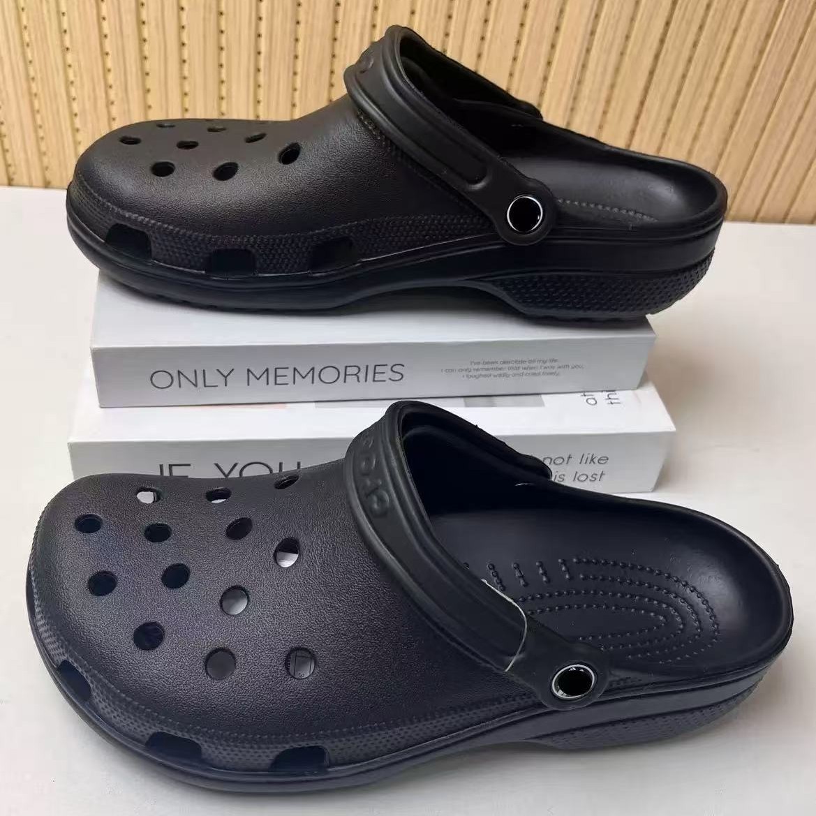 Cr Mingxin Kalo New Thick-Soled Summer Couple's Clogs, Height-Increasing, Non-Slip, Eva Soft Sole, Versatile and Comfortable