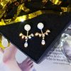 Silver needle, fashionable universal earrings, silver 925 sample, internet celebrity, simple and elegant design