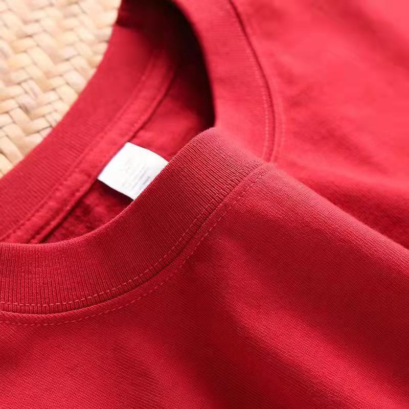 味わいのある紫! 400g重ポンド純綿香芋紫半袖tシャツブドウ紫純色アイリス紫上着