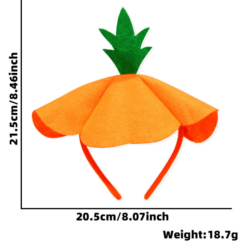 跨境新款万圣节发箍卡通南瓜帽头饰鬼节化妆舞会装扮南瓜造型头箍|undefined