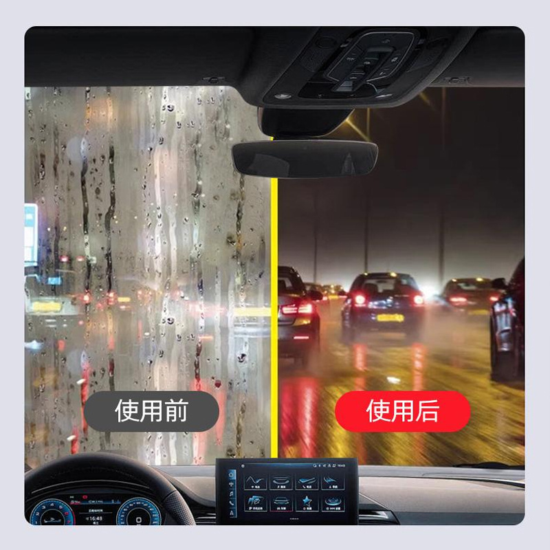 Limpieza de película de aceite de vidrio rojo fuerte para eliminar la suciedad del espejo retrovisor para eliminar la película de aceite de automóvil cepillo limpio image 5