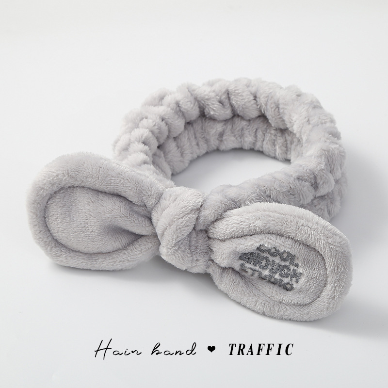 Diadema de felpa de dibujos animados 2025, antideslizante, para maquillaje o spa, estilo lindo