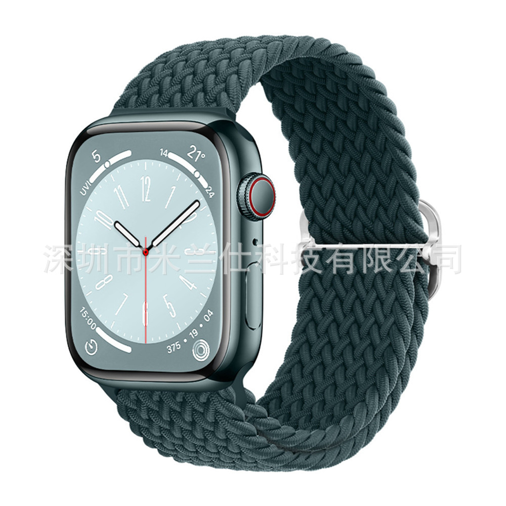 Nylon tejido para Apple iwatch456789 Apple ultra2 hebilla deslizante elástica S9 correa de reloj fabricante