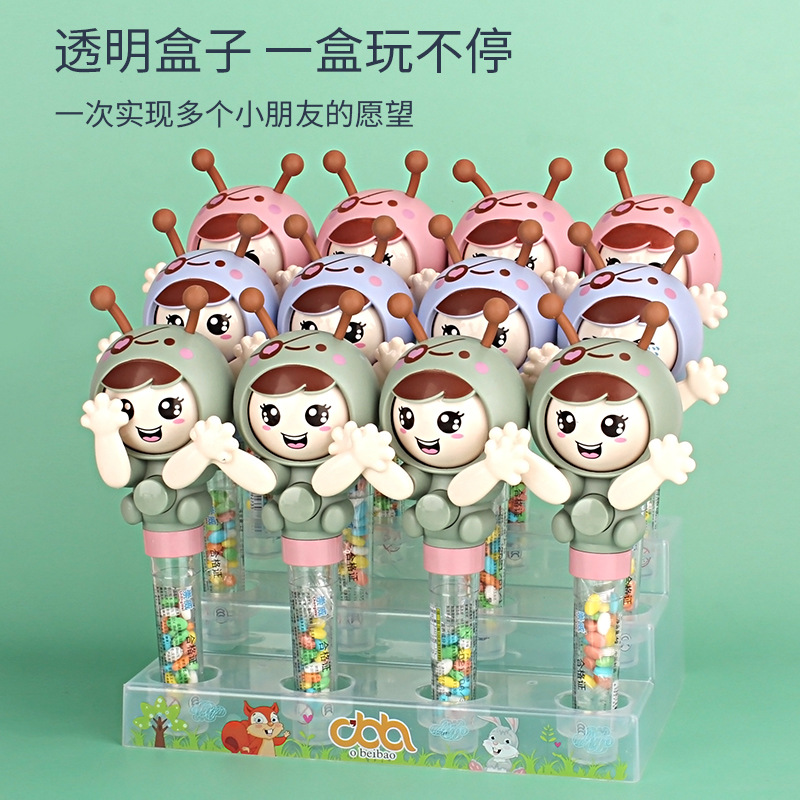 Chongwei Cartoon Rotating Face Changing Toy Candy Play Creative Cute Baby Expression Face Changing Baby Fun Toy with Candy