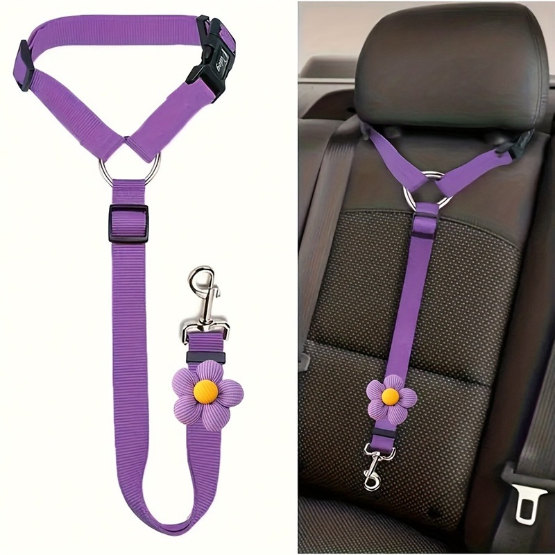 ペット用品 車用安全リード リング 犬用ロープ 猫用ロープ 車用ヘッドレスト 格納式牽引ロープ|undefined