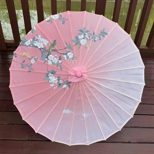 Новый китайский стиль простой шелковой ткани бумажный зонт Hanfu танцевальный реквизит Hanfu Show Cheongsam