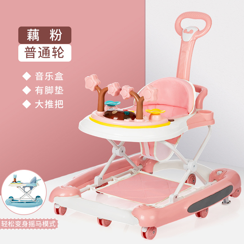 Baby Walker anti-o-pierna anti-vuelco niña niño bebé multifuncional niño caminar ayuda carro