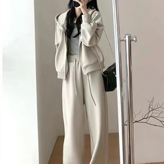 款洋气2025两件套新款穿搭显瘦早秋运动大码女装外套减龄卫衣套装