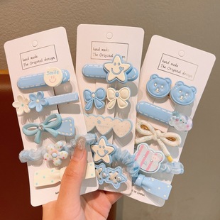 Small fresh children's hair clip sweet girl hair clip does not hurt baby duckbill clip headdress side clip hair accessories wholesale