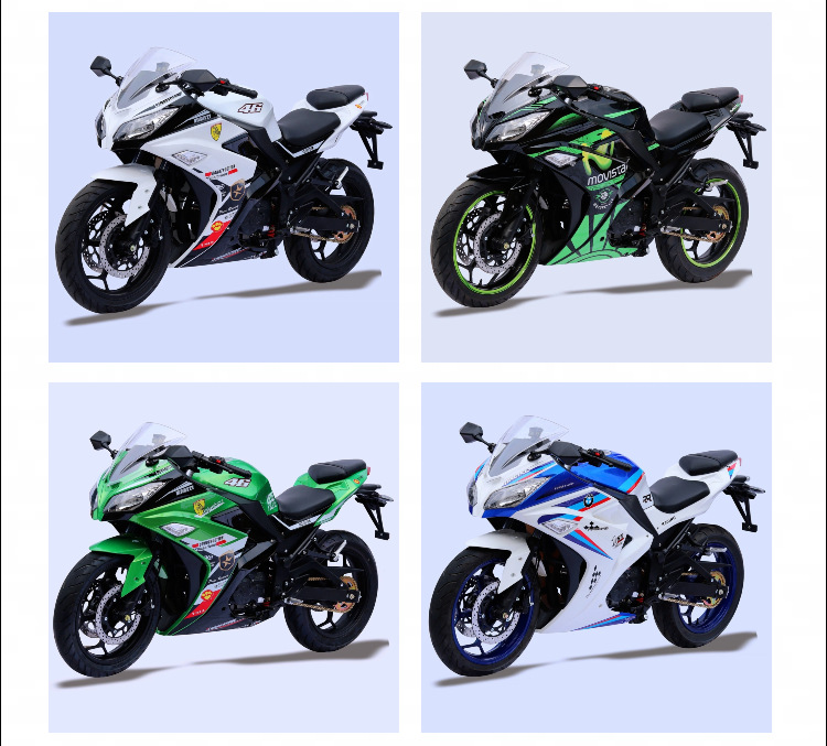 Customized Small Ninja Motorcycle Sports Car, Dual-Cylinder Water-Cooled 400Cc, National Iv Standard, Efi, Street Legal Motorcycle