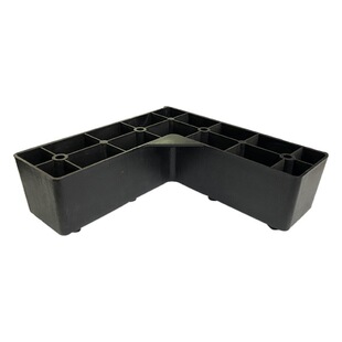 Seven-character plastic sofa leg L-shaped cushion bedside table foot sideboard cabinet foot TV cabinet support foot 15*5 * 5cm high