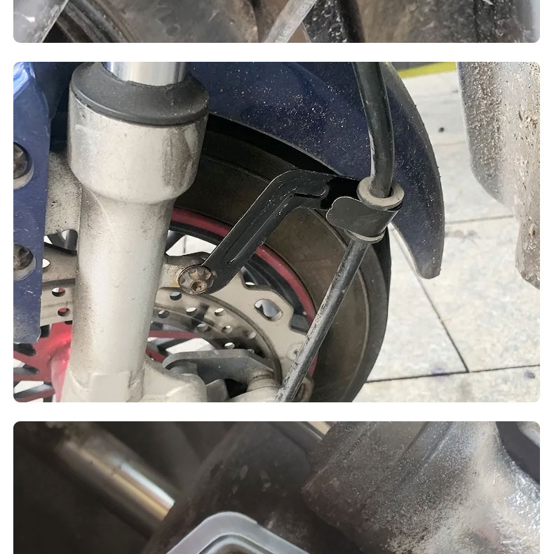 Electric vehicle front wheel oil pipe bracket hook, universal disc brake front wheel brake cable, disc brake oil pipe fixing clip, accessory