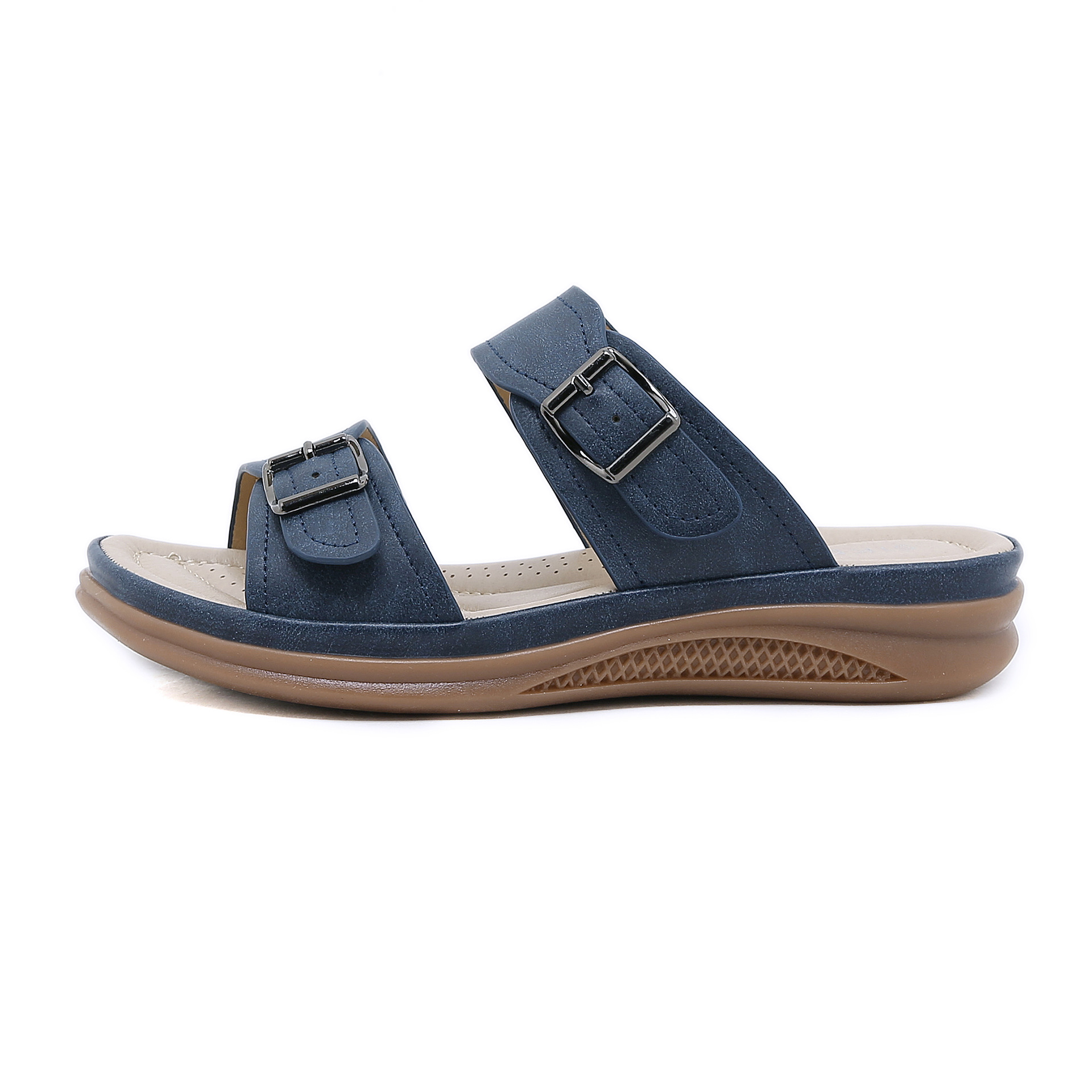 Z637-9 nuevo modelo 2025 sandalias de cuña retro de estilo europeo y americano para mujer, informales, ligeras, de talla grande, cómodas