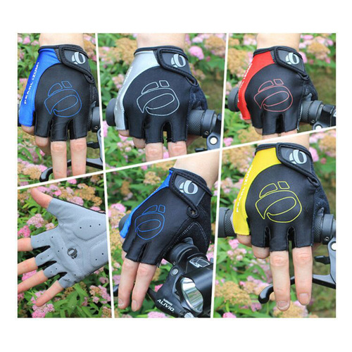 Wholesale Bicycle Cycling Gloves Half Finger [High Elastic Fabric] Summer Outdoor Sports Short Finger Silicone Gloves