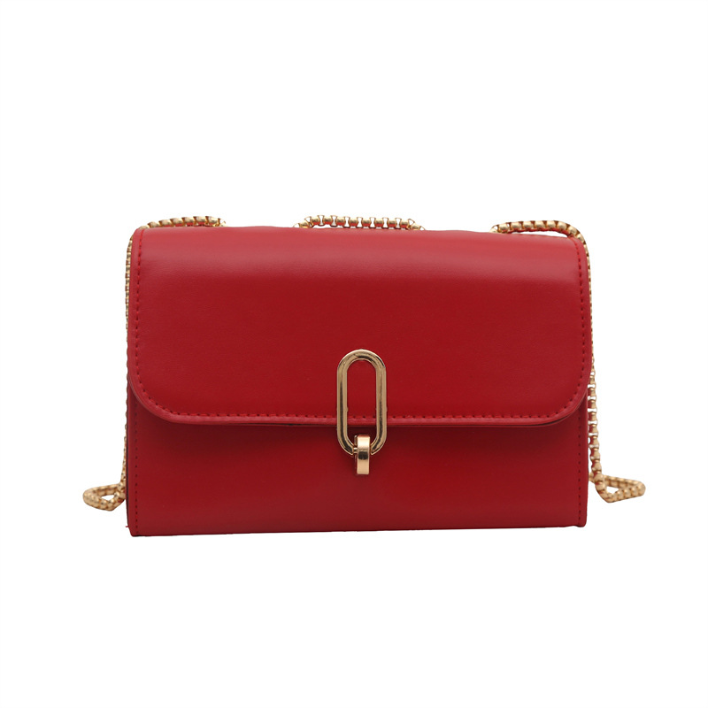 Bolsos de hombro de estilo coreano simple estilo de color sólido 2025 primavera ocio retro bolso de cinturón de bloqueo