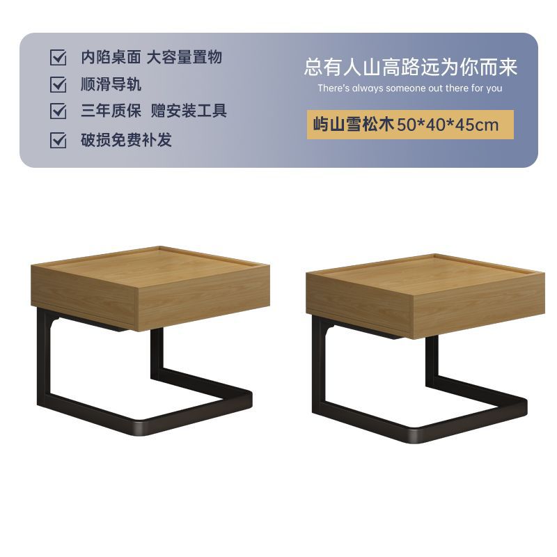 Taberna de cama flotante moderna simple lujosa alta sensación de dormitorio pequeño gabinete de almacenamiento junto a la cama pequeño gabinete creativo doméstico