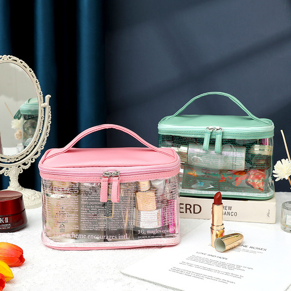 solid color cosmetic bag PVC