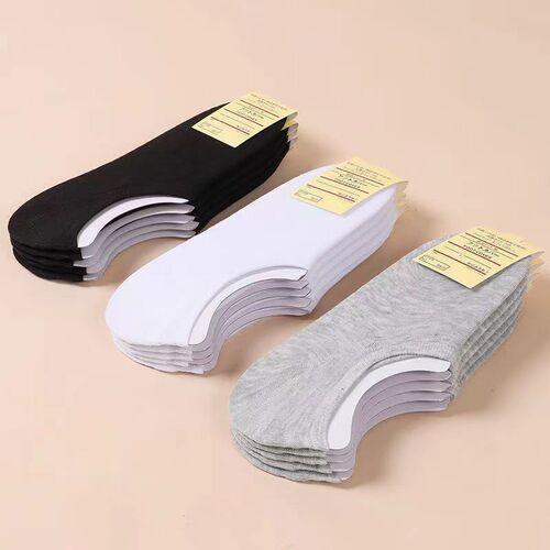 Socks women's boat socks men's summer non-falling heel shallow mouth summer men's invisible socks solid color men's socks disposable wholesale stall