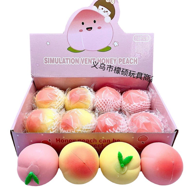 F персиковый щепотка музыкальное Моделирование пищевой цвет красивый еда игра вентиляционный мяч кухня игровые игрушки дети любят