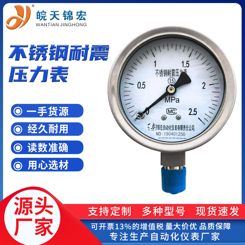 高精度压力表 量大从优 压力表现货批发 耐震压力表 厂家供应 品