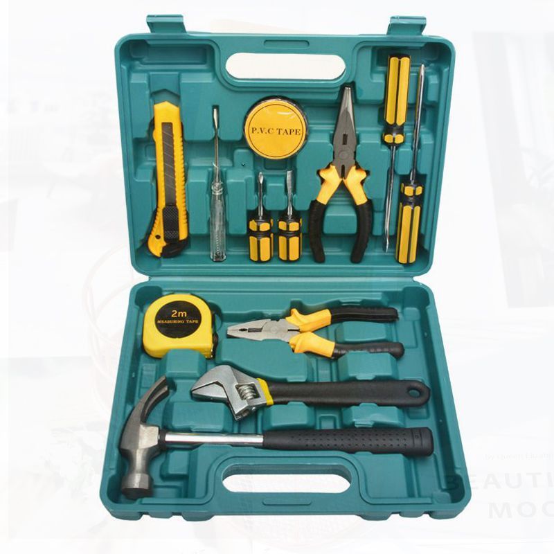 五金工具箱家用8件9件12件13件16件套套装汽车维修工具包工具套装