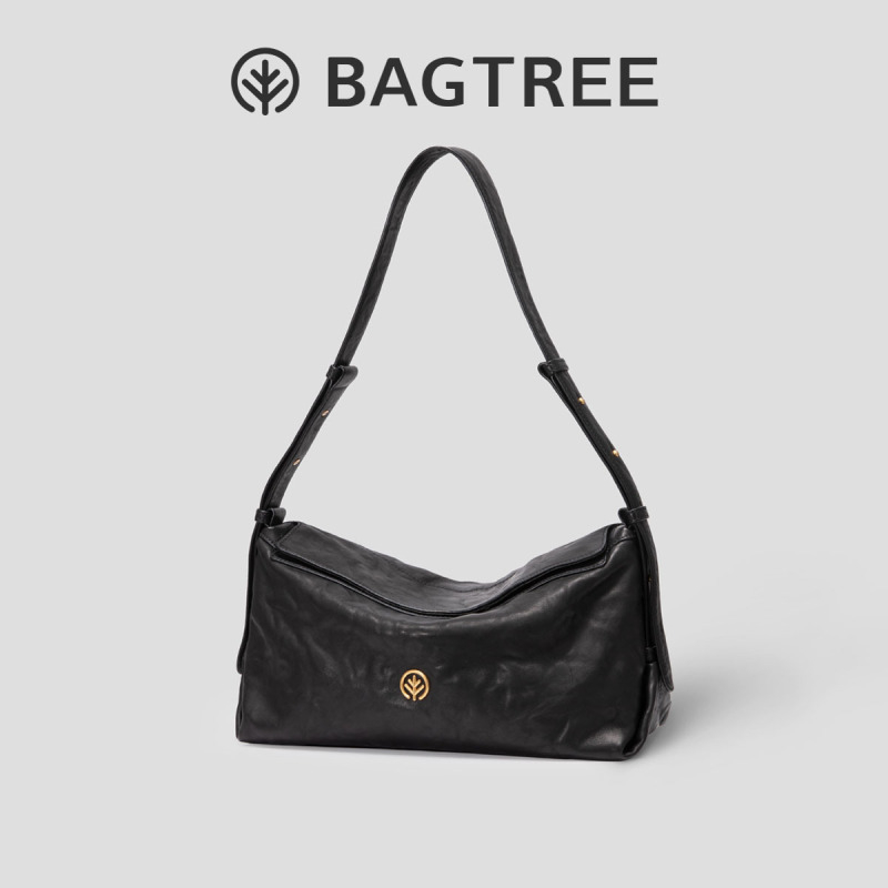 BAGTREE バッグツリー ミルクボックスバッグ スモールファーストレイヤー 植物タンニンなめし牛革 ショルダー クロスボディ トートバッグ 秋冬 ピローバッグ|undefined