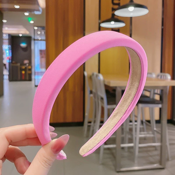 Fuchsia sponge headband