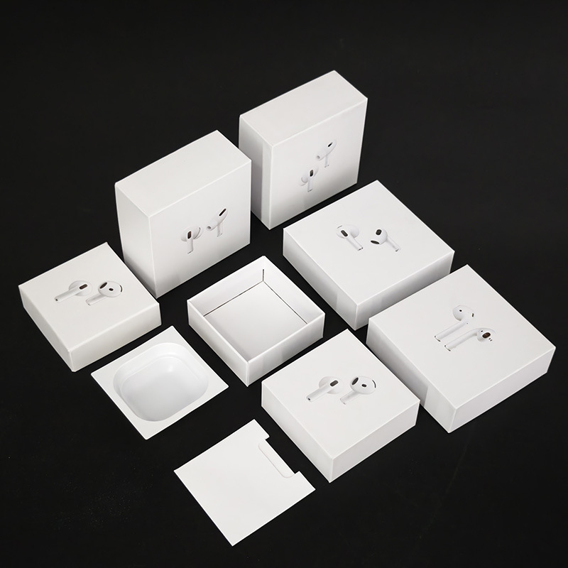 Caja de Embalaje de Papel Tipo Tapa y Base para Auriculares Bluetooth image 3