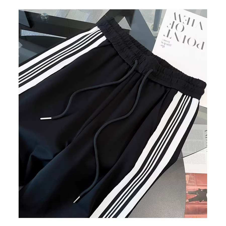 ng2510292 Cross-border Sports Leisure Women's Set: Silicone Triangle White Printed Sweatshirt And Wide-leg Pants, Popular_ecoleips.com