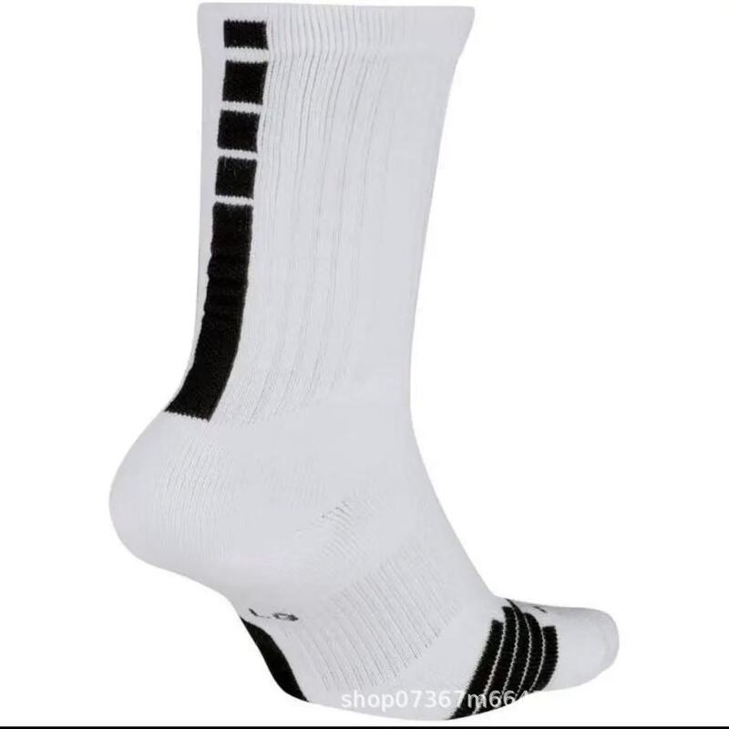 Cross-Border Labeling Popular Basketball Socks Mid-Length Can Be Customized with Various Unlabeled Basketball Socks Thickened Terry Socks Manufacturer Wholesale