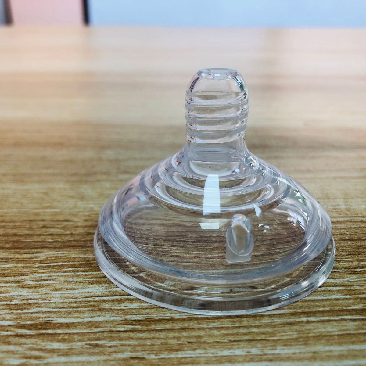 Fuente de la fábrica 60mm calibre boca ancha pezón adecuado para tangmei leche materna sentido real