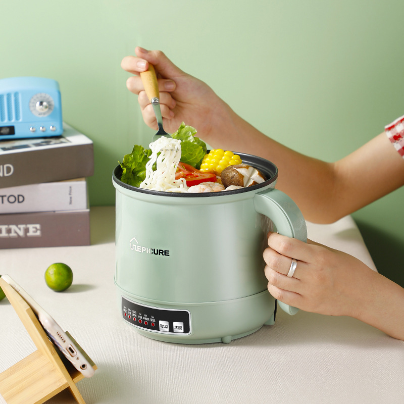 Yue De Er Zhi Gong Multifunctional Combo Pot Steamer, Stewer, Frier, Electric Cooker Baby Food Pot for 1-2 People Electric Hot Pot