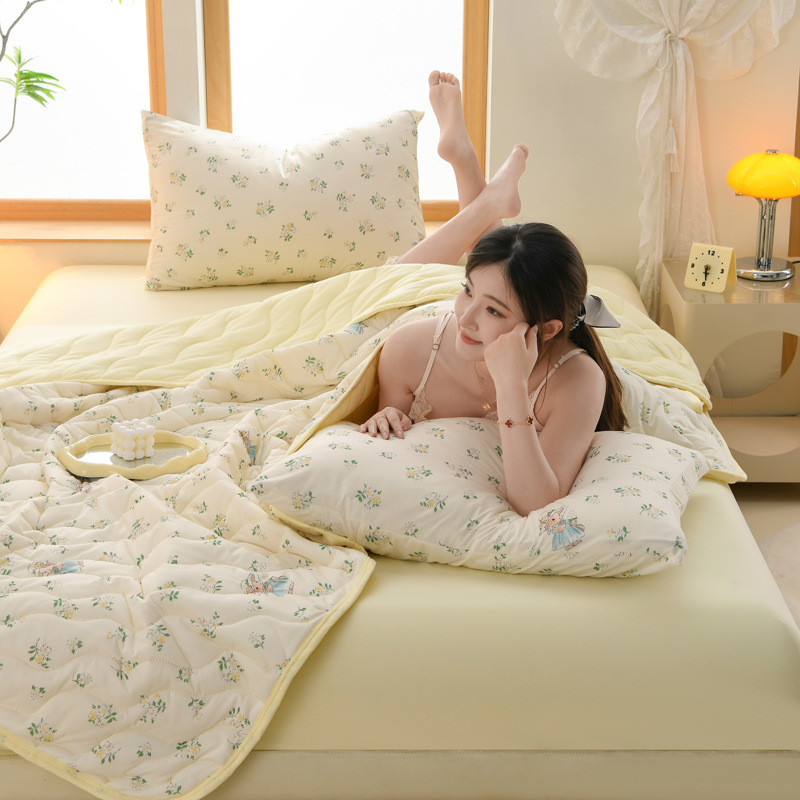 夏用アイスクリーム柄エアコン掛け布団、柔らかく快適なエアコン掛け布団、洗濯機で洗える、子供用ダブル夏掛け布団|undefined