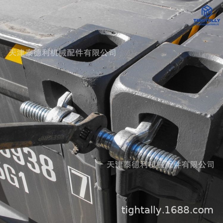 泰德利优惠供应船用380MM集装箱大桥锁 左右连接固定桥码