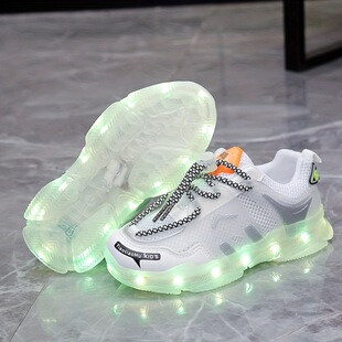 E 50237 Luminous kids dad shoes ��늰l�⃺ͯ�\���ϵ�Ь