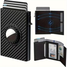 men's  Credit Card Clip Air Tag Wallet Slim�羳�羳���l