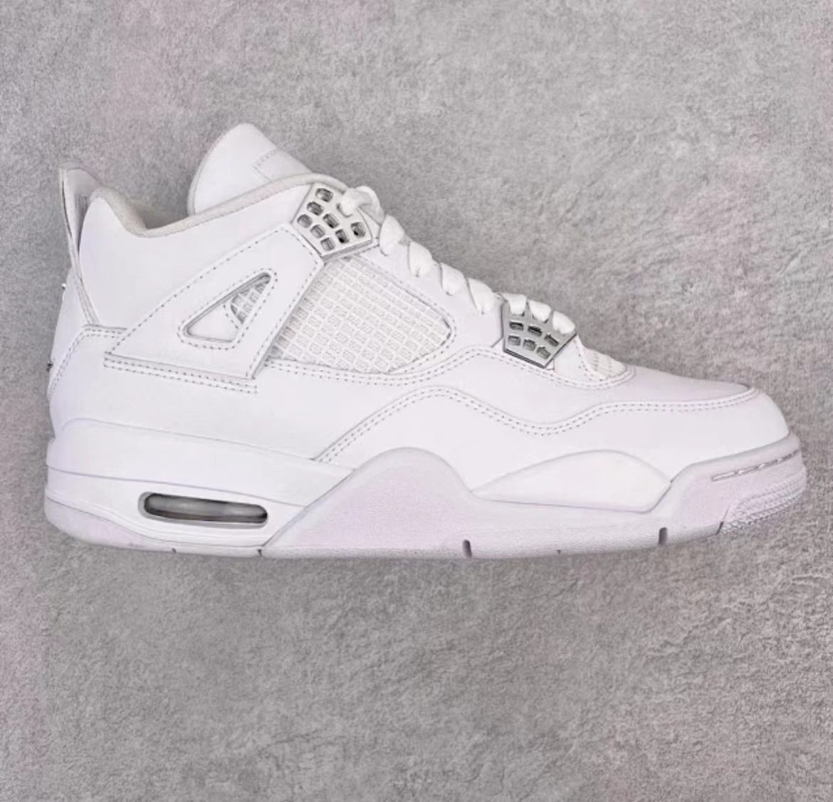 Putian AJ4 hembra eléctrica Jordan hembra eléctrica negro cemento París zapatos de baloncesto puro original Joe4 Duck Duck AJ3 zapatos de baloncesto cojín de aire