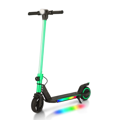 Qatlanan elektrik skuterlər Children's Electric Scooters, Rechargeable - emerald-green